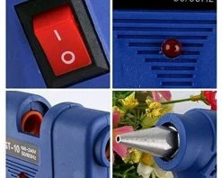 ZHUOXUAN Pistolet à Colle Chaude 100W Chauffrage Rapide Et Sûr, Anti écoulement Pour Réparation,Artisanat, DIY,Maison,Bureau - Bleu -Pistolet à colle Soldes 65490671 3