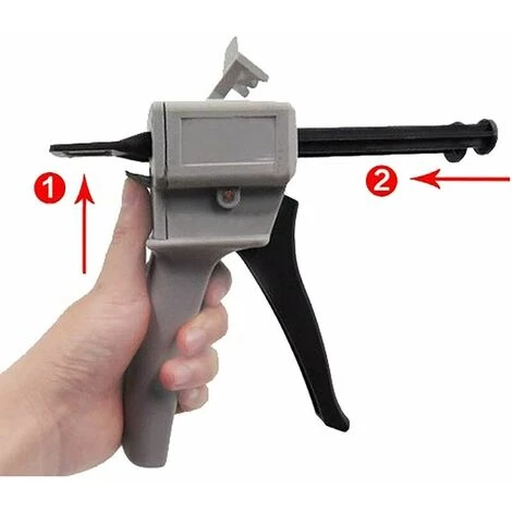 NAXUNNN Pistolet Distributeur Époxy 50 Ml, AB Pistolet à Colle Époxy Poignée Applicateur Pour Mélange Colle, Ratios 1:1 Et 2 :1 4 NAXUNNN Pistolet Distributeur Époxy 50 Ml, AB Pistolet à Colle Époxy Poignée Applicateur Pour Mélange Colle, Ratios 1:1 Et 2 :1 – Image 4