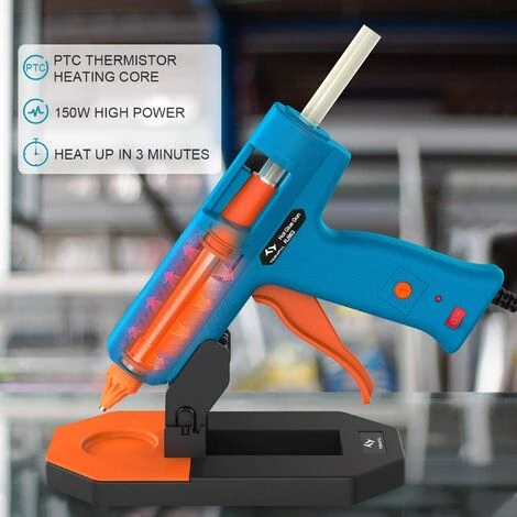 ZOLGINAH Pistolet à Colle Chaude 150W Pistolet à Colle Avec 35pcs Bâtons (150mm) Chauffrage Rapide Avec 5 Températures Réglables,Une Base Rangement,Artisanat,DIY,Maison,Bricolage,Bureau-Bleu 1 ZOLGINAH Pistolet à Colle Chaude 150W Pistolet à Colle Avec 35pcs Bâtons (150mm) Chauffrage Rapide Avec 5 Températures Réglables,Une Base Rangement,Artisanat,DIY,Maison,Bricolage,Bureau-Bleu