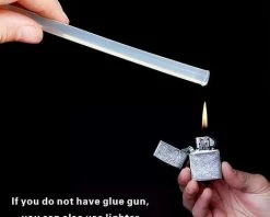 MEZHENG Bâton De Colle Chaude, 7x100 Mm Bâtons De Colle Chaude Transparents Pour Pistolet à Colle Chaude, Sans Solvant, Séchage Rapide -Pistolet à colle Soldes 66091900 5