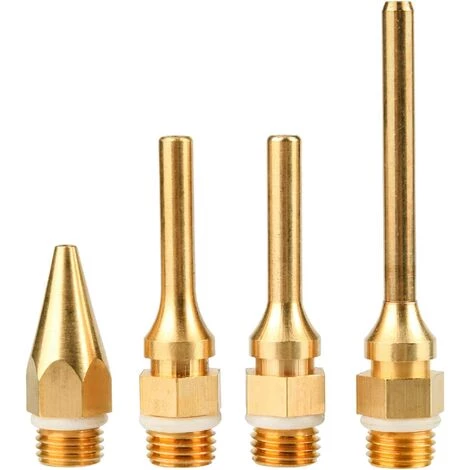 Kit De Buse De Pistolet à Colle En Cuivre, 4 Buse En Cuivre Interchangeables De Diamètre De Filetage 10,8 Mm Convient Aux Outils De Pistolet à Colle Chaude——Adélala 3 Kit De Buse De Pistolet à Colle En Cuivre, 4 Buse En Cuivre Interchangeables De Diamètre De Filetage 10,8 Mm Convient Aux Outils De Pistolet à Colle Chaude——Adélala – Image 3