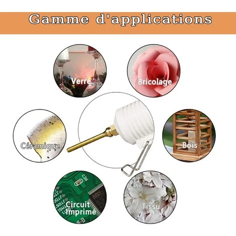 Kit De Buse De Pistolet à Colle En Cuivre, 4 Buse En Cuivre Interchangeables De Diamètre De Filetage 10,8 Mm Convient Aux Outils De Pistolet à Colle Chaude——Adélala 5 Kit De Buse De Pistolet à Colle En Cuivre, 4 Buse En Cuivre Interchangeables De Diamètre De Filetage 10,8 Mm Convient Aux Outils De Pistolet à Colle Chaude——Adélala – Image 5