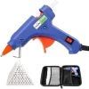 Pistolet à Colle Chaude 40pcs Bâtons Chauffrage Rapide Et Sûr Pistolet à Colle 50W, Y Compris Un Sac à Outils, Anti écoulement Pour Réparation, Artisanat, DIY, Maison, Bricolage, Bureau- Bleu Adélala