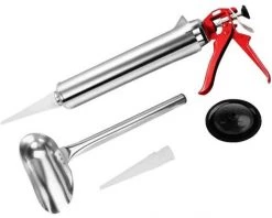 BEARSU Pistolet à Joints En Acier Inoxydable Pour Pointes De Calfeutrage - Outil Pour Briques Et Carrelages - Outil De Bricolage