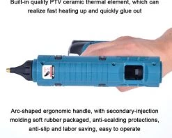 ASUPERMALL Machine à Colle Thermofusible électrique Portable Sans Fil Au Lithium Applicateur De Colle Pour La Maison, Le Bricolage, L'artisanat Et La Fabrication De Colle à La Main, Host & 10pcs Barres De Colle Thermofusible - Host & 10pcs Barres De Colle Thermofusi 8 ASUPERMALL Machine à Colle Thermofusible électrique Portable Sans Fil Au Lithium Applicateur De Colle Pour La Maison, Le Bricolage, L'artisanat Et La Fabrication De Colle à La Main, Host & 10pcs Barres De Colle Thermofusible - Host & 10pcs Barres De Colle Thermofusi -Pistolet à colle Soldes 67504245 4