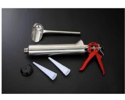 QERSTA Pistolet à Joints En Acier Inoxydable Pour Pointes De Calfeutrage - Outil Pour Briques Et Carrelages - Outil De Bricolage